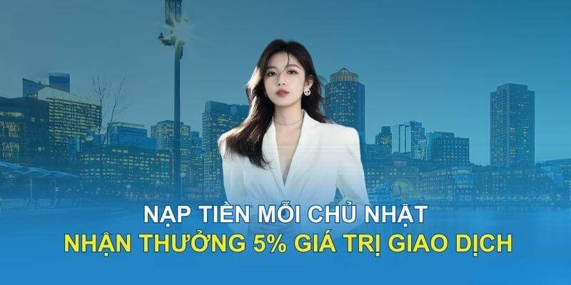 Siêu khuyến mãi Jun88 được diển ra vào chủ nhật mỗi tuần